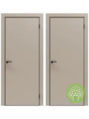 Межкомнатная дверь Порта-50 Keramik Beige АЛ кромка Черная 4х сторон